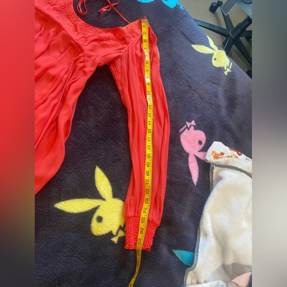 Free people Tatiana red beaded swing dress size 4 - Picture 13 of 17